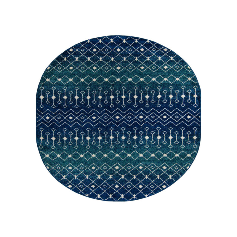 Somerville Geometric Indoor Rug, Oval 7'10" x 10'