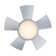 Vox 5 - Blade Indoor/Outdoor Smart Flush Mount Ceiling Fan with Remote Control and LED Light Kit, Works With Alexa and iOS or Android App