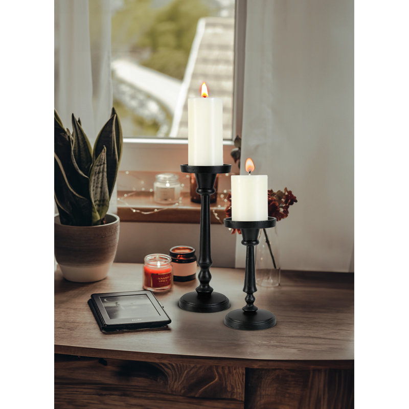 Clauzell Metal Tabletop Pillar, 12" H x 4.5" W x 4.5" D