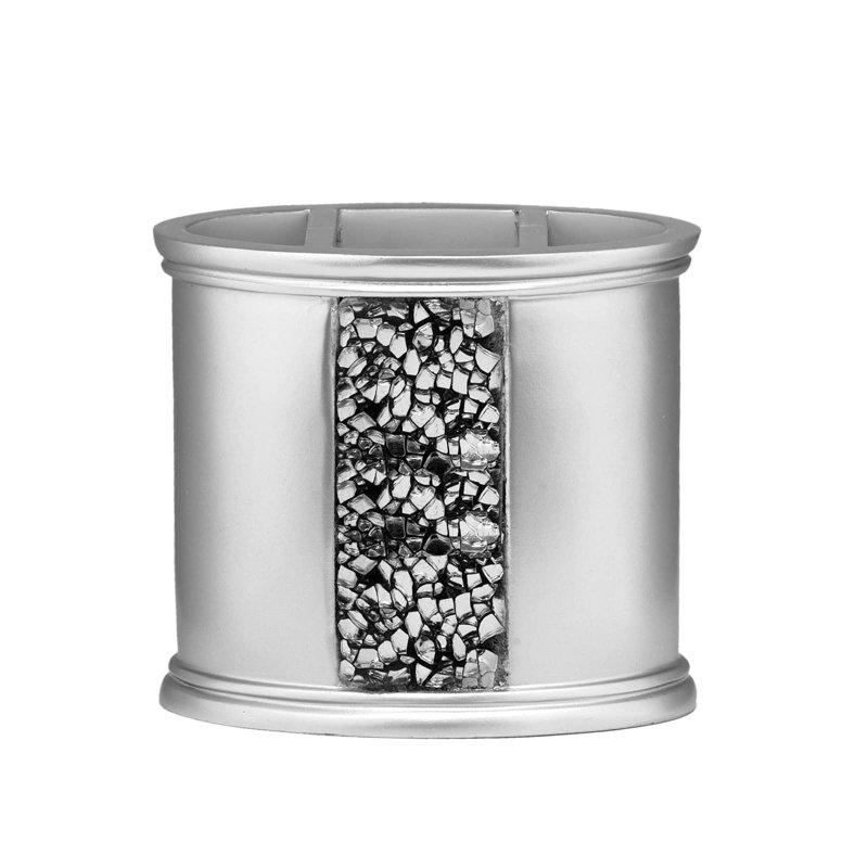 Porte-brosses à dents de dentition moderne Tomkiel, Argent