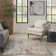 Addie Abstract Modern Machine Woven Area Rug in Beige/Gray