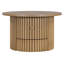 Table basse rustique moderne avec tiroirs et lattes verticales stables