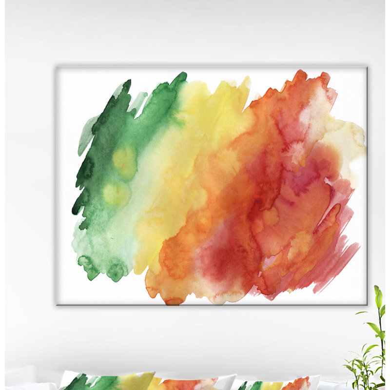 «Color Explosion Abstract», impression sur toile tendue, H 30 po x l 40 po x P 1 po, Toile tendue