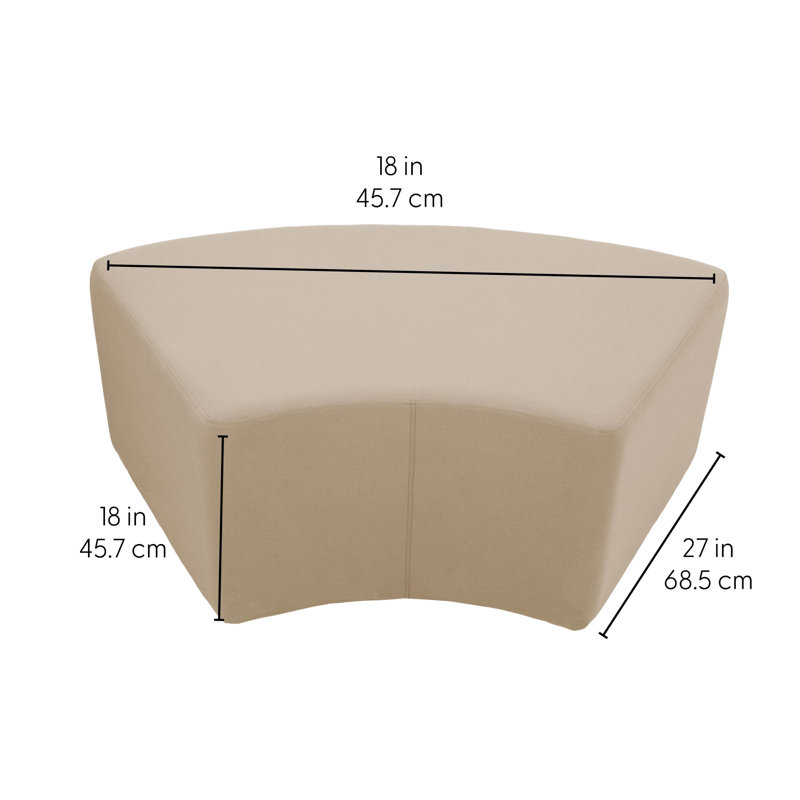 Repose-pieds d'extérieur 24 po x 48 po en S avec Sunbrella® H 18 po, Spectre sable