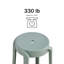 Ensemble de 6 chaises empilables en plastique-98987273