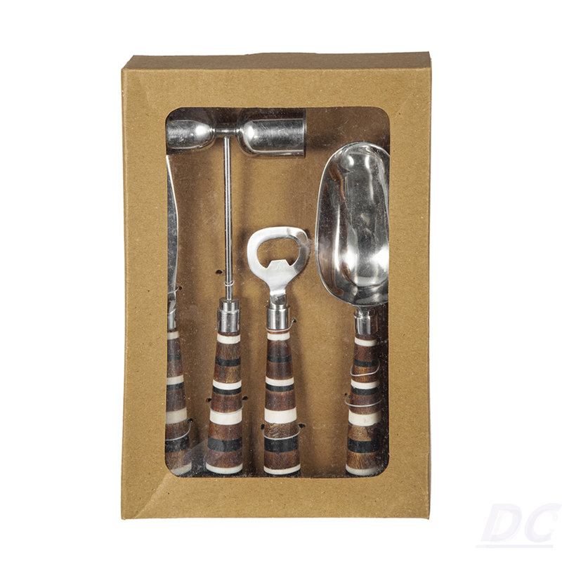 S/4 Barware Tools In Open Face Box