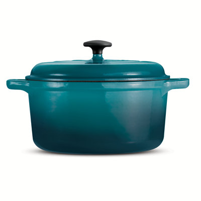 Covered Round Dutch Oven - Cast Iron - S810 - PE - Phen - Style