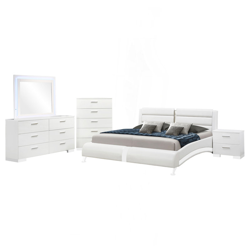 Ensemble de chambre avec très grand lit 5 pièces Fillmore