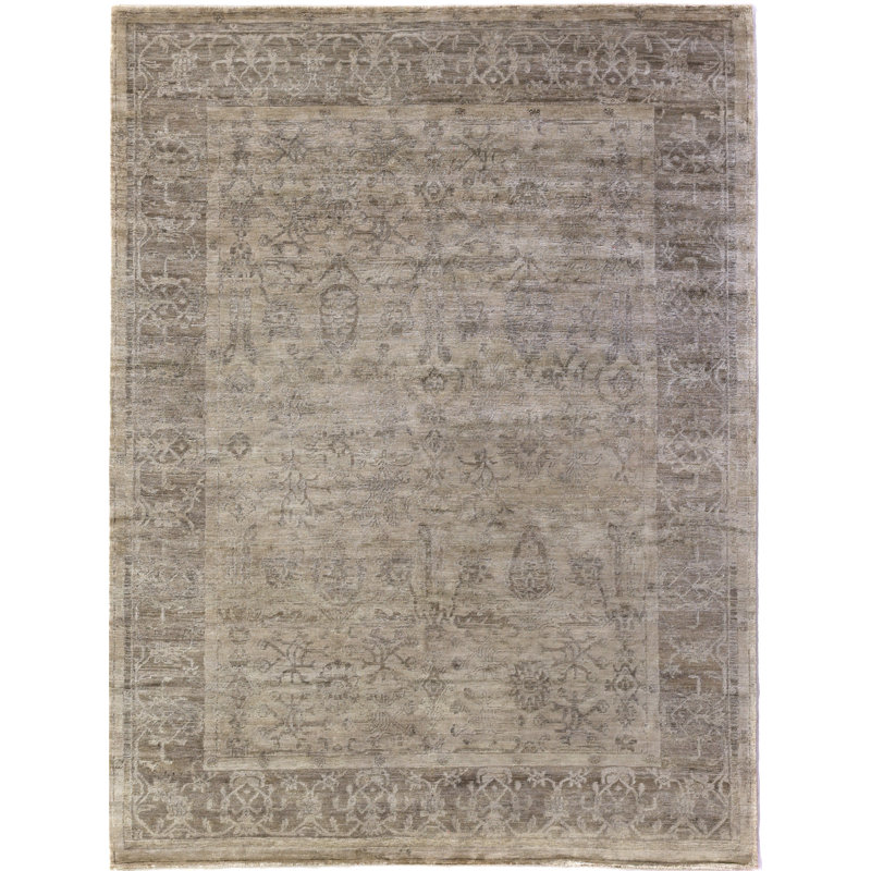 Antique'd Oriental Area Rug, Rectangle 6' x 9'