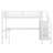 Loft Bed With L-Shaped Desk And USB, Wardrobe And Adjustable Shelf And LED-503576459