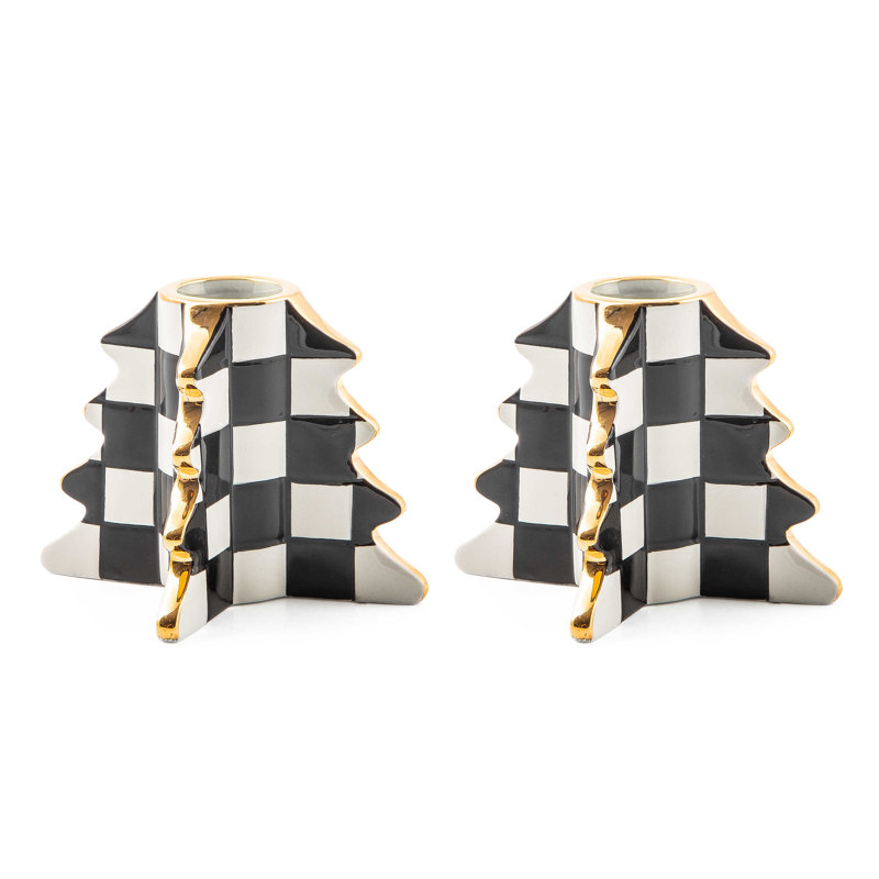 Check Tree Candle Holders