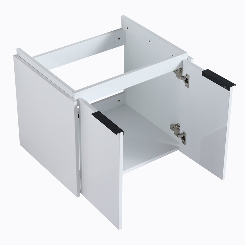 Meuble-lavabo double 59,6 po avec plateau en céramique Alysea