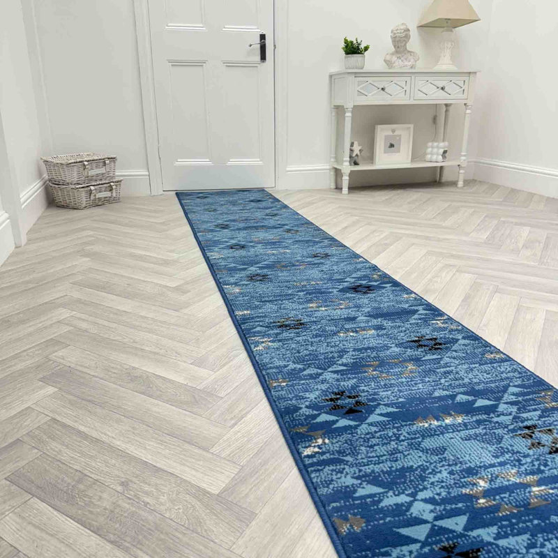 Runner Geometric Area Rug, Runner 60 x 150 cm