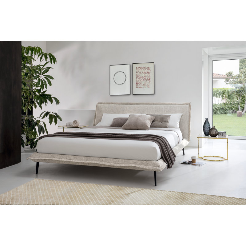 Fluff Fully Upholstered Platform Bed, Queen
