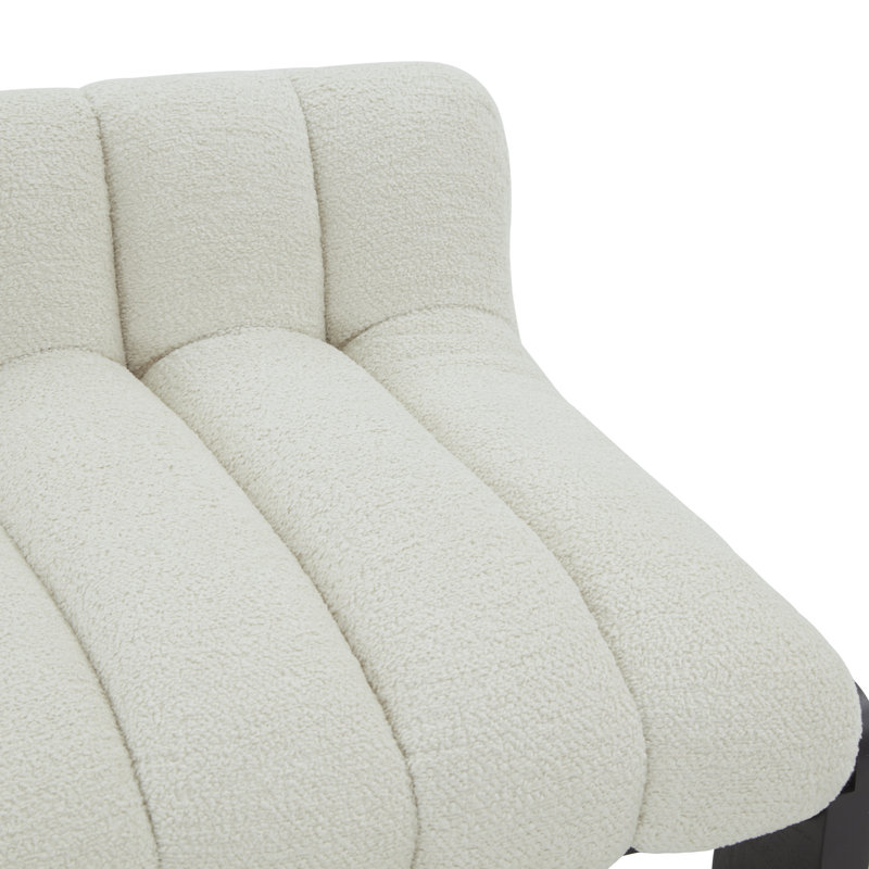 Zayne Boucle, Tabouret de bar (hauteur du siège 28 po), Noir
