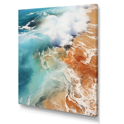 «Beach Photo Tranquil Tide V», reproduction sur toile