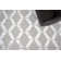 Metro-Velvet Geometric Area Rug in Silver