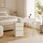 White Makeup Vanity Set with Stool, 100% Solid Liriodendron Chinense Dressing Table with Storage Drawers, No Mirror