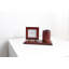 Analogue Manufactured Wood Mechanical Tabletop Clock in Brown Wood