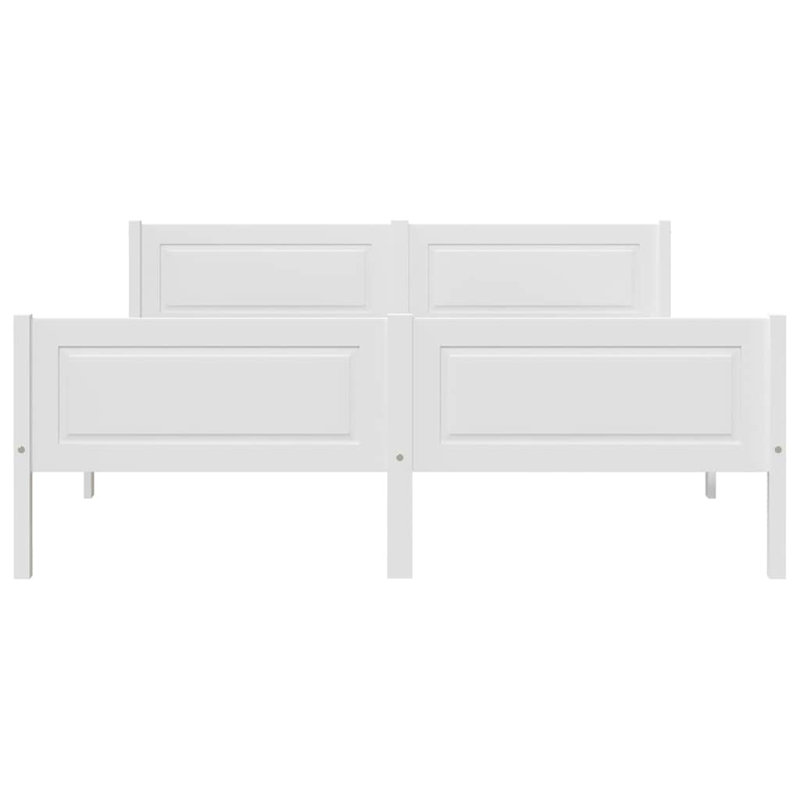Graci Solid Wood Bed, Double (4'6), white