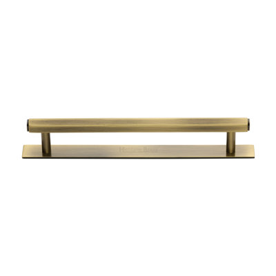 Heritage Brass Heritage Cabinet Pull Hexagonal Design with Plate