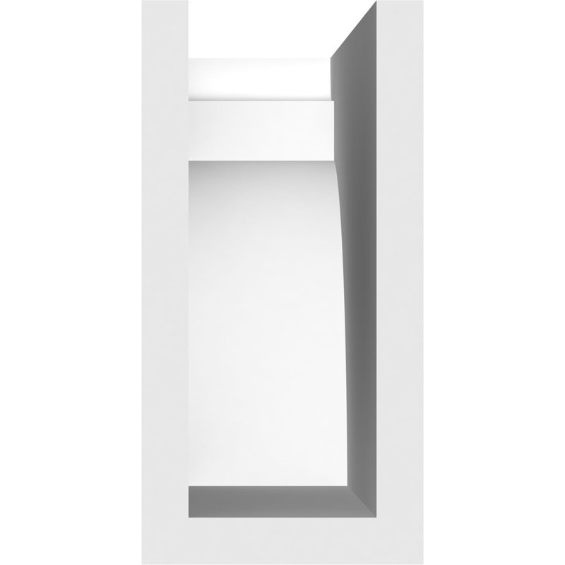 Queue de chevron standard en PVC de qualité architecturale Yorktown, H 6 po x L 3 po x P 12 po
