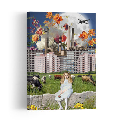 Reproduction d'art mural, surréelle, fille