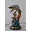 Statue en bronze de requin-baleine nageant dans l'océan Carwell, taille: 31 po x 14 po x H 26 po