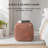 Marta 20" Warm Teak Upholstered Pouf Ottoman-117292718