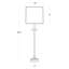 Clove Stem Buffet Table Lamp With Natural Linen Shade