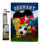 Ensemble de drapeaux 19 x 13 po en polyester Coupe du Monde