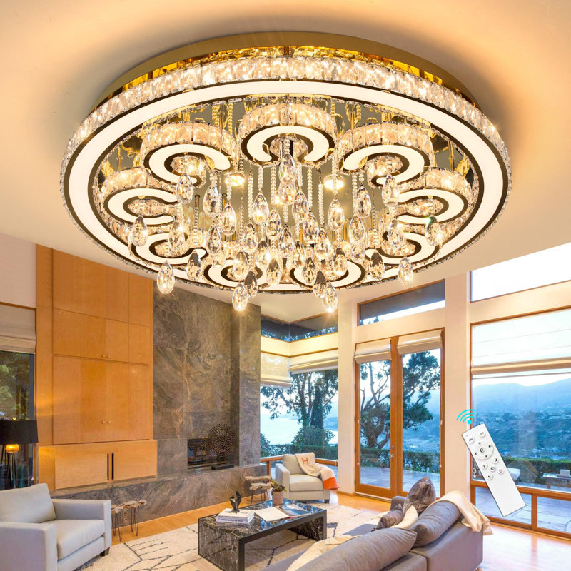 Lustre en cristal Glam, Doré