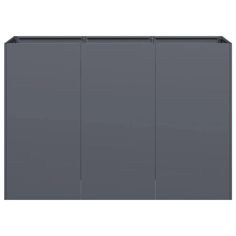 Planter 120X40x80 Cm Cold-Rolled Steel, Anthracite