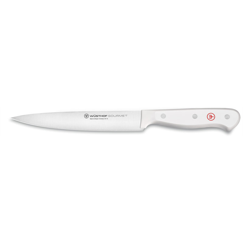 WÜSTHOF Gourmet White 4 1/2" Utility Knife, 6", White