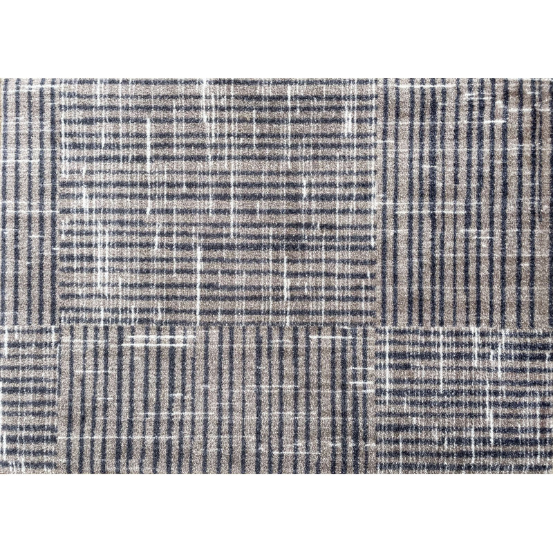 Tapis de sol lavable en toile taupe, Tanné, L 20 po x L 28 po