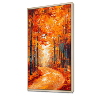 «Orange brun Burritt II», reproduction d'art sur toile, art mural d'automne