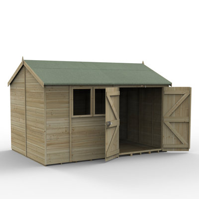 Timberdale 12 x 8 Reverse Dble Dr Shed