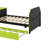 Full Size Daybed With Trundle, Desk & USB Port - Modern Wood Platform Bed-25026012