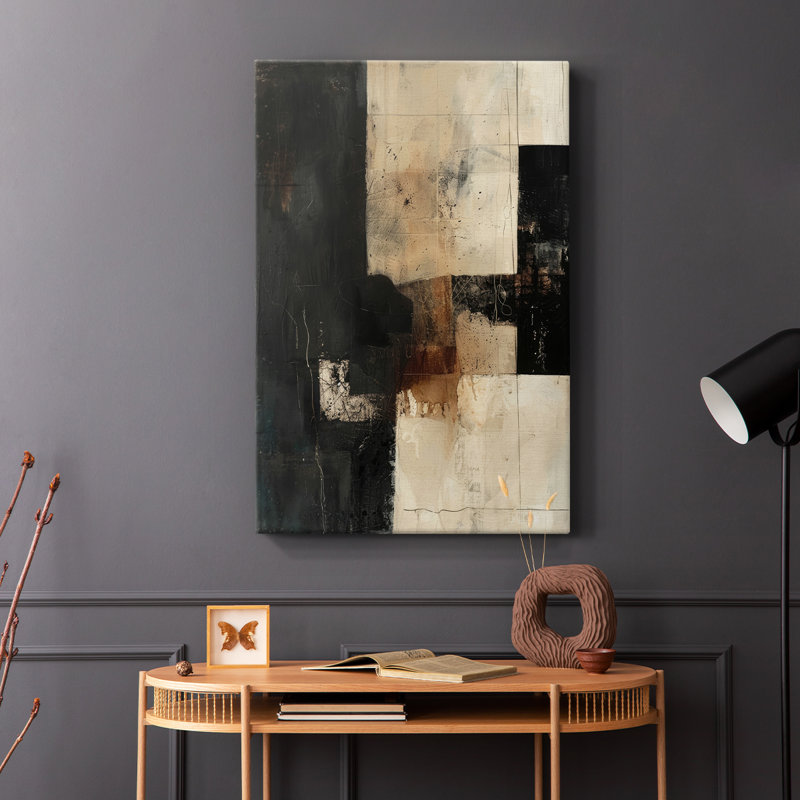 ABSTRACT Series CCDXL III - Toile tendue avec châssis de qualité supérieure - Prêt à être accroché, H 36 po x l 24 po
