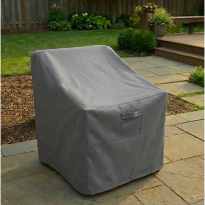 Housse pour canapé de patio large Hyslop - PVC résistant à l'eau et aux intempéries