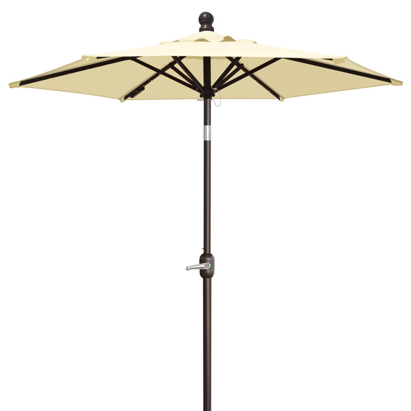 Parasol à DEL incliné pour l'extérieur, Blanc