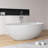 61'' x 30'' Freestanding Soaking Solid Surface Stone Resin Bathtub-121601169