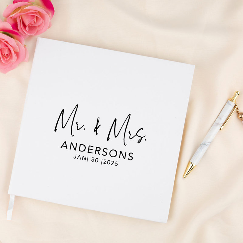 Livre d'or de mariage d'automne personnalisé