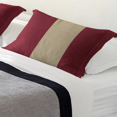 Polyester Striped Sham Set