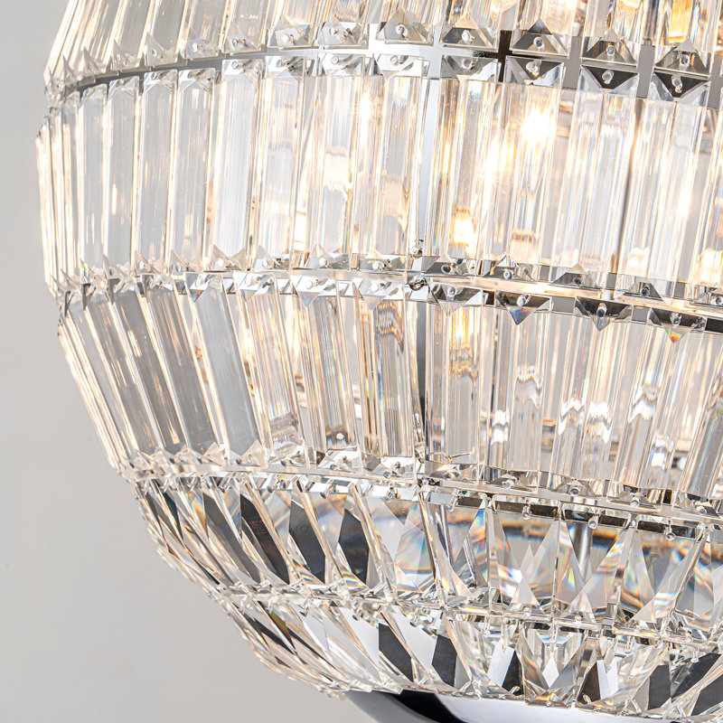 Ashaz 6 - Light Dimmable Globe Chandelier