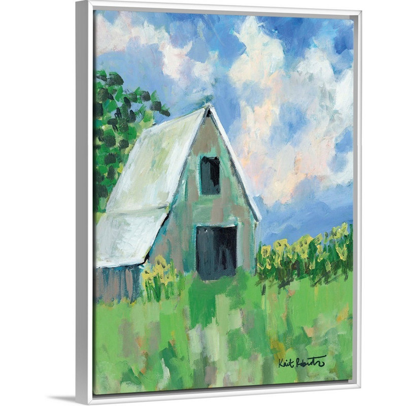 « June Fields » par Kait Roberts-impression sur toile, H 26 po x l 20 po x P 1,75 po, Toile blanche encadrée