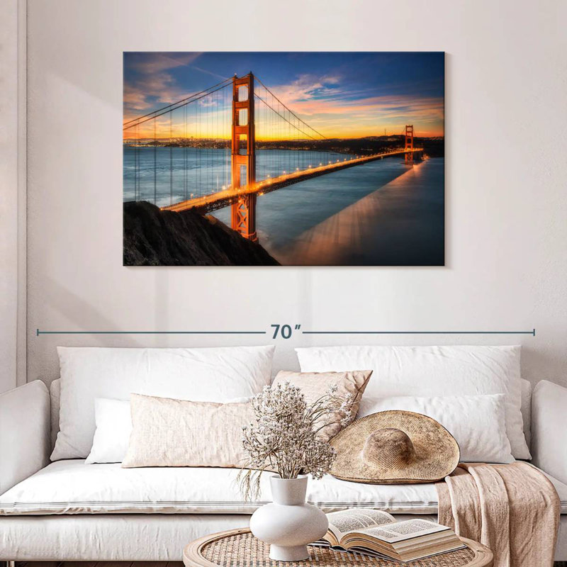 Lilie s'allume sur Golden Gate, H 30 po x l 45 po