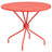 Amaaya 35.25'' Round Indoor-Outdoor Steel Patio Table Set with Square Back Chairs-2019883305-2110681894