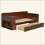 Lit de jour avec bureau amovible, tiroirs de rangement et table d'appoint hydraulique-168058535-168058533