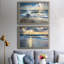 Caribbean Sundown - ensemble de 2 photos sur toile tendues-50698474-50698468